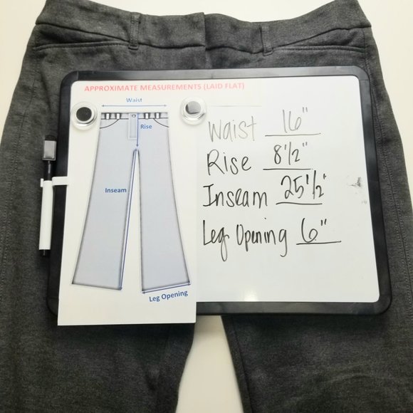 White House Black Market Slim Ankle Gray Pants 6R - Picture 14 of 16